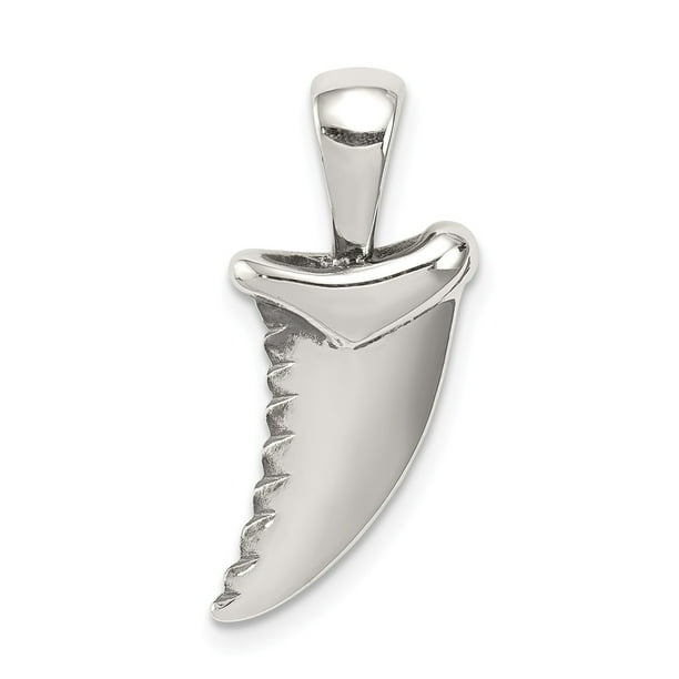 FB Jewels Solid 925 Sterling Silver Polished Fish Pendant FB Jewels Solid 925 Sterling Silver Polished Fish Pendant